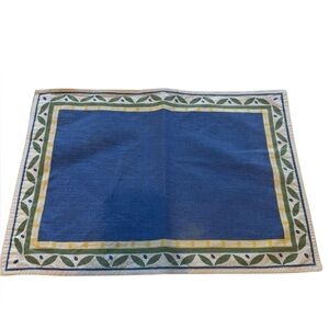 Set of Four Vintage Williams Sonoma Marisol Cotton Placemats. Gently Worn.